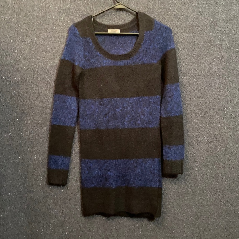 Arizona Black and Blue long sleeve Sweater Dress